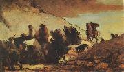 Honore  Daumier The Emigrants (mk09) Germany oil painting reproduction